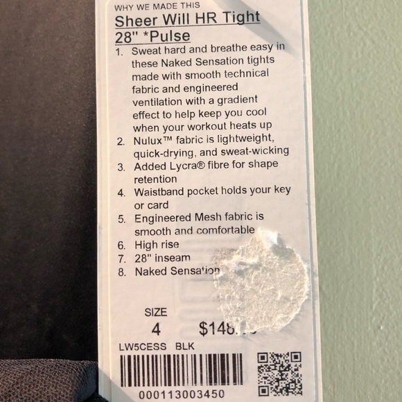 Lululemon Sheer Will HR 28” Leggings - Picture 1 of 2